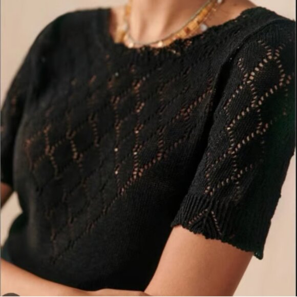 Sezane Tops - Sezane - Herald Knit Sweater - Black - Size M